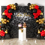 LiteGrid Series Shimmer Wall Backdrop - 48Pcs Black