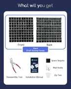 LiteGrid Series Shimmer Wall Backdrop - 48Pcs Black, alternate view 2