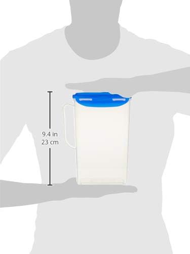 Lock & Lock Fridge Door Water Jug with Flip Top Lid 70.55-oz / 8.5-cup in Transparent, alternate view 3