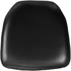 Louise 20 Pack Hard Black Vinyl Chiavari Chair Cushion