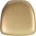 Louise 20 Pack Hard Gold Vinyl Chiavari Chair Cushion