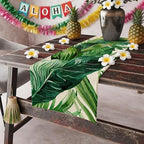 Luau Party Decorations - Palm Leaves Table Runner | Love Island Hawaiian Theme Party Decorations for Summer, alternate view 4
