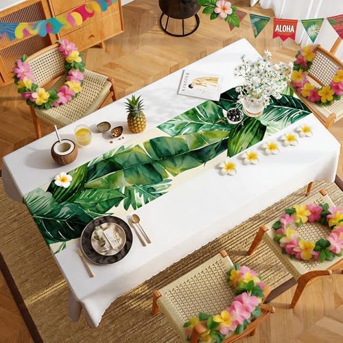 Luau Party Decorations - Palm Leaves Table Runner | Love Island Hawaiian Theme Party Decorations for Summer, alternate view 6