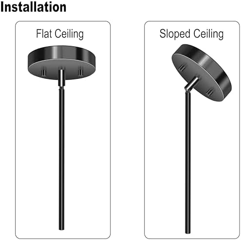 M12 Threaded Extension Poles Lighting Fixture Downrods Stems for Pendant Light, Island Lighting, Chandeliers, alternate view