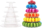 Macaron Tower Stand, 6 Tiers Macaron Display Macaroon Stand Tower in Transparent