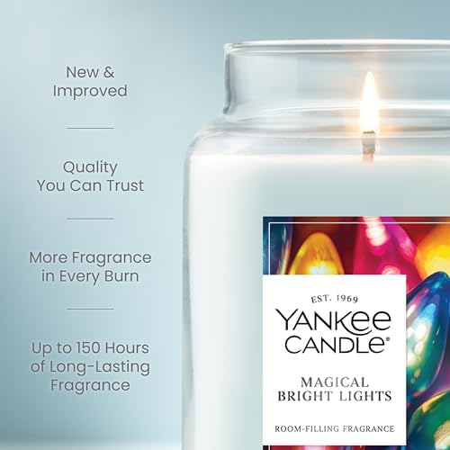 Magical Bright Lights Scented Candle, 22oz Large Jar in Magical Bright Lights, alternate view 3