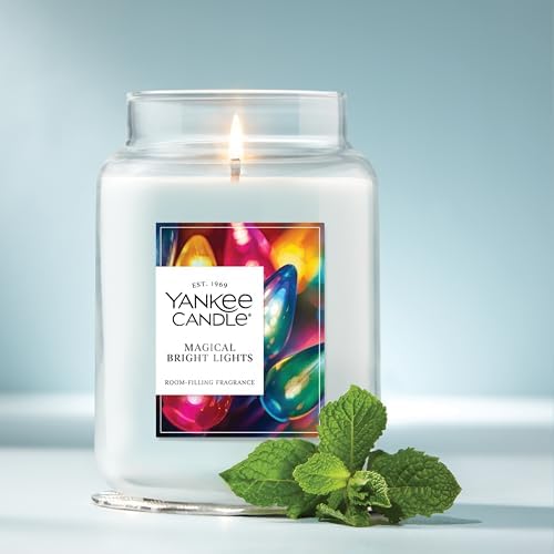 Magical Bright Lights Scented Candle, 22oz Large Jar in Magical Bright Lights, alternate view 4