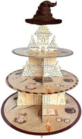 Magical Wizard Cupcake Stand Wizard Birthday Party Decorations 3 Tiered Magical Hat Dessert Cake Table Displays
