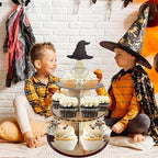 Magical Wizard Cupcake Stand Wizard Birthday Party Decorations 3 Tiered Magical Hat Dessert Cake Table Displays, alternate
