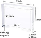 Magnetic Acrylic Picture Photo Frame 5x7 inches Clear Edge, 3 Pack in 5x7 inches in Clear, alternate view 6