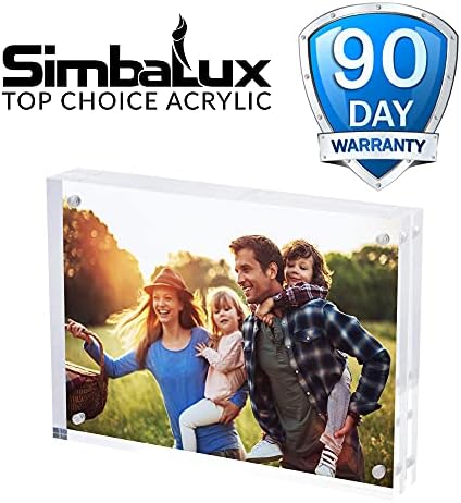 Magnetic Acrylic Picture Photo Frame 5x7 inches Clear Edge, 3 Pack in 5x7 inches in Clear, alternate view 7