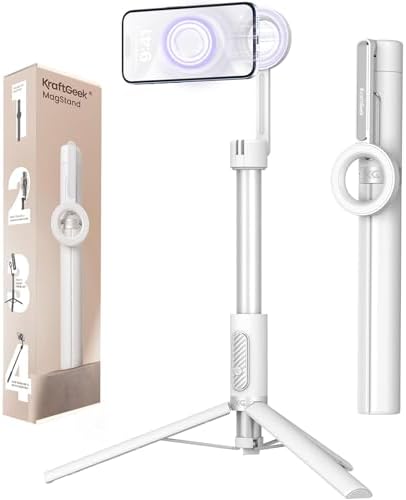 Magnetic Phone Tripod for iPhone, 64" Selfie Stick for Magsafe