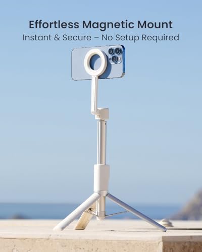Magnetic Phone Tripod for iPhone, 64" Selfie Stick for Magsafe, alternate view 2