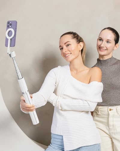 Magnetic Phone Tripod for iPhone, 64" Selfie Stick for Magsafe, alternate view 6