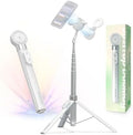 Magnetic Phone Tripod for iPhone, Dual-Sided Mount for MagSafe in White