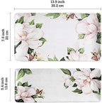 Magnolia Floral Ceramic 14 inch Rectangular Serving Platter, Set of 2, for Serving Salad, Pasta, Cheese, Ham, alternate view