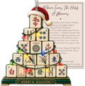 Mahjong Christmas Ornament 2026, Mahjong Tile Christmas Tree Ornament, Funny Mahjong Lover Gift, Holiday