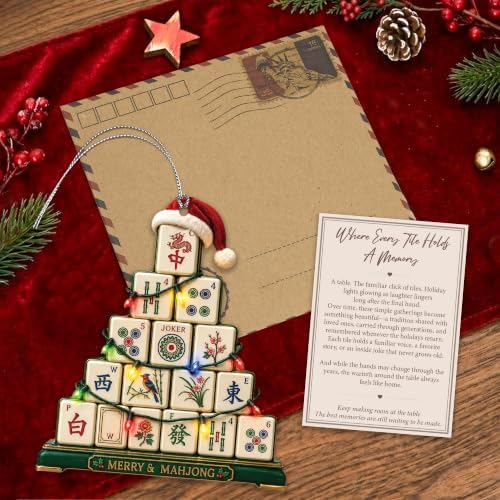 Mahjong Christmas Ornament 2026, Mahjong Tile Christmas Tree Ornament, Funny Mahjong Lover Gift, Holiday, alternate view 2