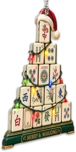Mahjong Christmas Ornament 2026, Mahjong Tile Christmas Tree Ornament, Funny Mahjong Lover Gift, Holiday, alternate view 5
