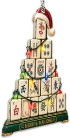Mahjong Christmas Ornament 2026, Mahjong Tile Christmas Tree Ornament, Funny Mahjong Lover Gift, Holiday, alternate view 5