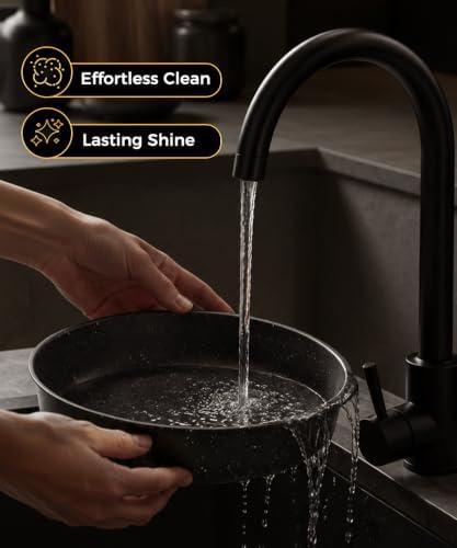 Maifanite-Coated Chafing Dishes for Buffet 6QT, Black& Gold, 4 Pack, alternate view 6