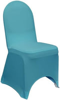 Malibu Blue Spandex Banquet Chair Cover - Wedding Slip Covers Premium Quality Cover in Malibu Blue