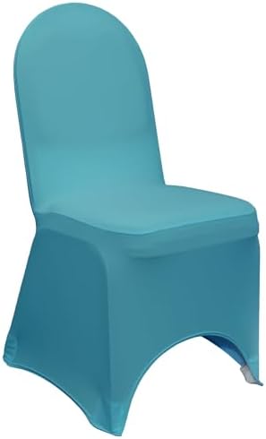 Malibu Blue Spandex Banquet Chair Cover - Wedding Slip Covers Premium Quality Cover in Malibu Blue