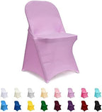 ManMengJi Spandex Folding Chair Covers, Lavender Folding Chair Covers 6 PCS, Universal Fitted Chair Slipcovers