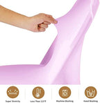 ManMengJi Spandex Folding Chair Covers, Lavender Folding Chair Covers 6 PCS, Universal Fitted Chair Slipcovers, alternate