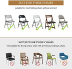 ManMengJi Spandex Folding Chair Covers, Lavender Folding Chair Covers 6 PCS, Universal Fitted Chair Slipcovers, alternate