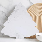 Marble Christmas Tree Cheese Board Marble Christmas Tree Shaped Charcuterie Cutting Board Decorative Serving