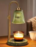 Marble Green Candle Warmer Lamp with Timer Home Decor Gifts for Women in Marble Green