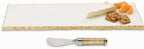 Marble Tray Serving Platter, Marble Riser For Kitchen Counter in One Size in White