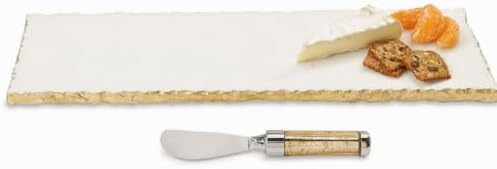 Marble Tray Serving Platter, Marble Riser For Kitchen Counter in One Size in White
