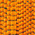 Marigold Garland for Decoration 4.8 feet Long Strands Artificial Marigold Flowers, Indian Décor for Pooja