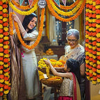 Marigold Garland for Decoration 4.8 feet Long Strands Artificial Marigold Flowers, Indian Décor for Pooja, alternate view 2