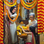 Marigold Garland for Decoration 4.8 feet Long Strands Artificial Marigold Flowers, Indian Décor for Pooja, alternate view 2