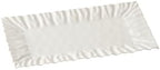 Mascali Bianca Rectangular Tray, 15" x 7.5" x 1" in Large in White