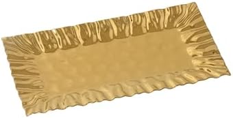 Mascali D'oro Rectangular Tray, Gold, 15" x 7.5" x 1 in Large in Mascali D'oro Gold