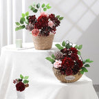 Mature Burgundy Artificial Flowers Combo Box Set for Wedding Bouquets Home in Mature Burgundy, alternate view 3