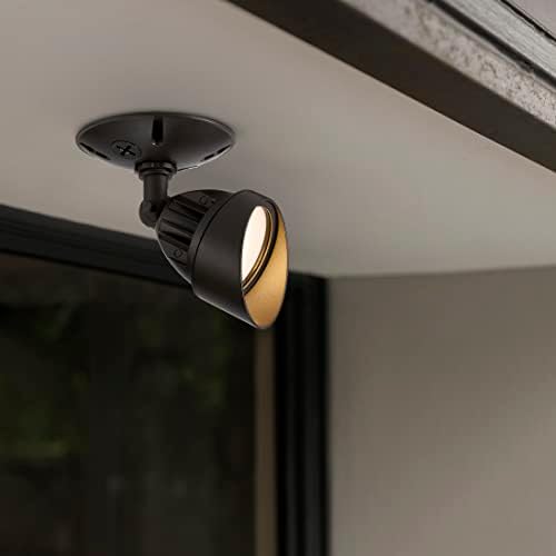Maxxima LED Brown Outdoor Flood Security Wall Light 800 Lumens 3000K 2 Pack, alternate view 2
