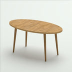 MDF Coffee Table, Modern Style Round Coffee Table for Living Room, Modern Oval-Round Side Table, Coffee Tables