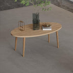 MDF Coffee Table, Modern Style Round Coffee Table for Living Room, Modern Oval-Round Side Table, Coffee Tables, alternate