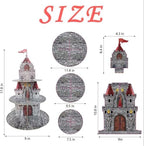Medieval Castle Cupcake Stand Medieval Knight Birthday Party Decorations 3 Tiered Castle Dessert Cake Table, alternate view 3