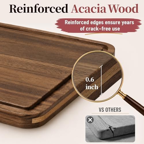Medium 14" Acacia Wood Cake Stand with Square Lid, 2-in-1 Rectangular Dessert Table Display Set & Charcuterie, alternate view