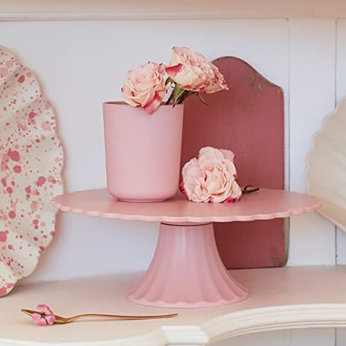 Medium Pink Reusable Bamboo Cake Stand (Pack of 1) in Pink, alternate view 2