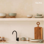 Mega and Giant Serving Dishes Set of 2, 16 inch and 14 inch Ceramic Pottery Oval Platters - Microwave, Oven and, alternate