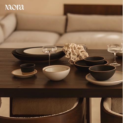 Mega and Giant Serving Dishes Set of 2, 16 inch and 14 inch Ceramic Pottery Oval Platters - Microwave, Oven and, alternate