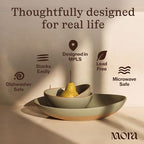 Mega and Giant Serving Dishes Set of 2, 16 inch and 14 inch Ceramic Pottery Oval Platters - Microwave, Oven and, alternate