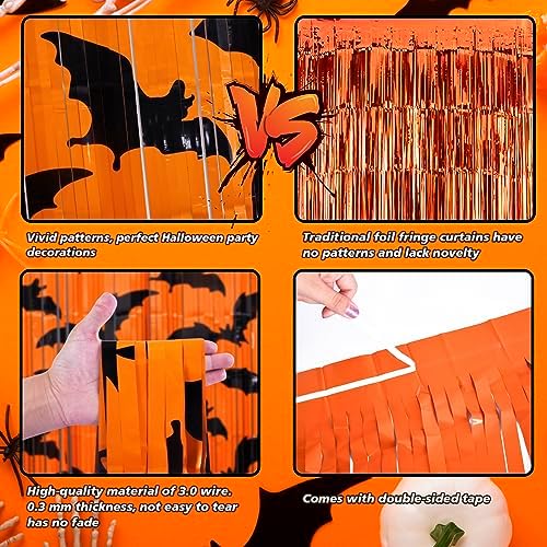 Mega-L Halloween Party Decorations, 2 Pack Halloween Party Photo Backdrop, alternate view 3